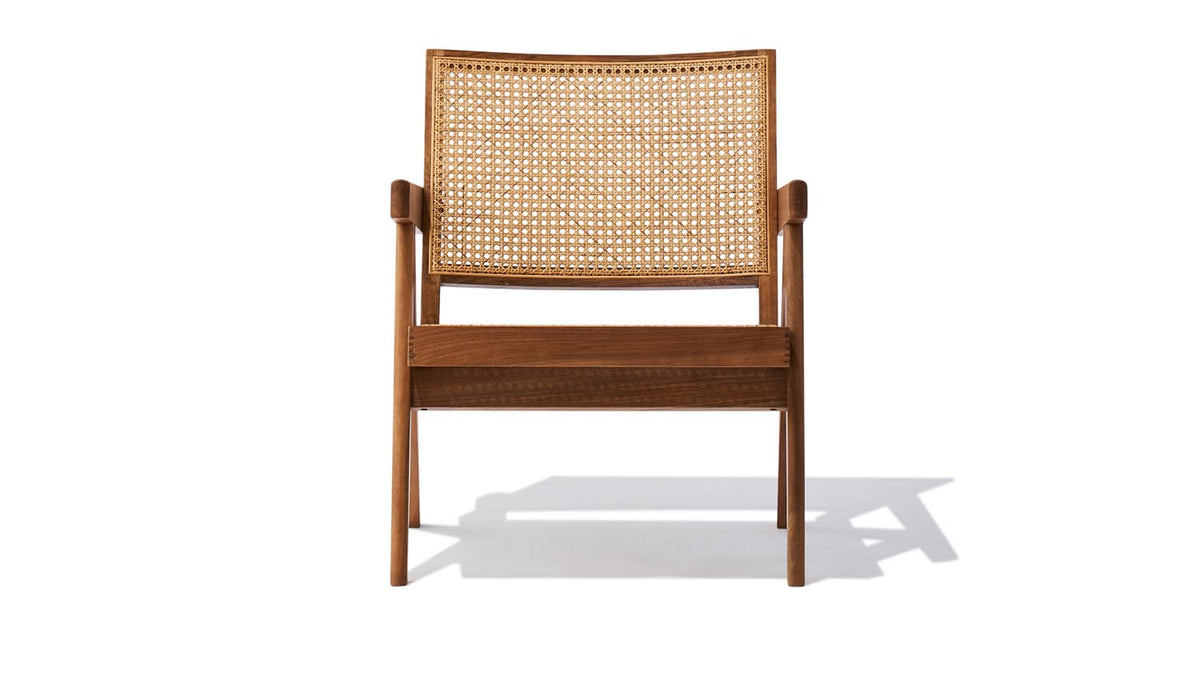 Pierre-J Lounge Armchair by SohoConcept, showing front view of pierre j lounge armchair.