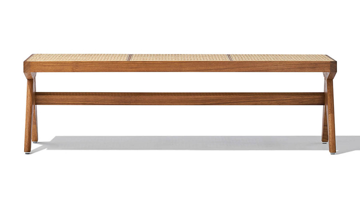 Pierre J Bench by SohoConcept, showing front view of pierre j bench.