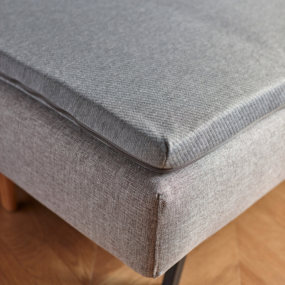 Pillow Topper by Innovation, showing closeup of pillow topper in live shot.