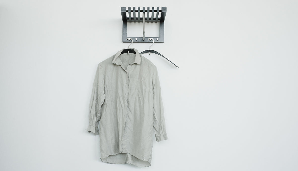 Pilot Coat Hanger by Skagerak, showing pilot coat hangers in live shot.
