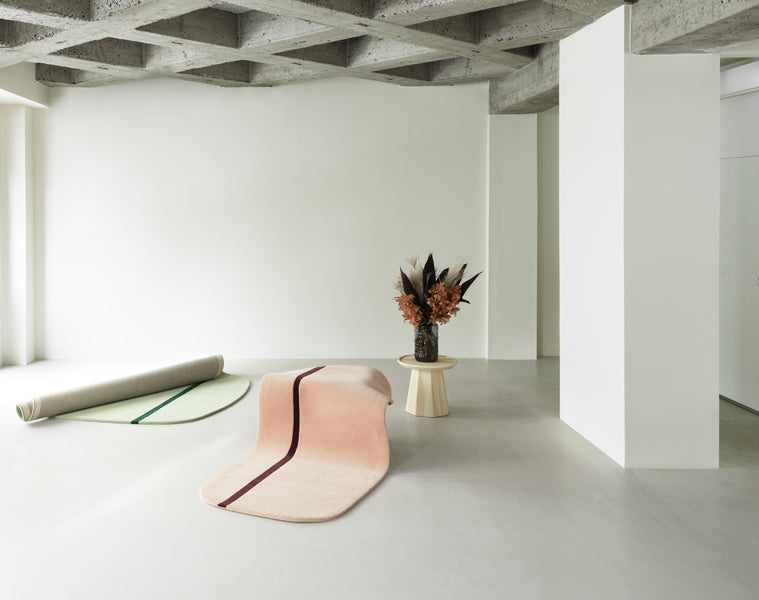Pine Table by Normann Copenhagen, showing pine table in live shot.