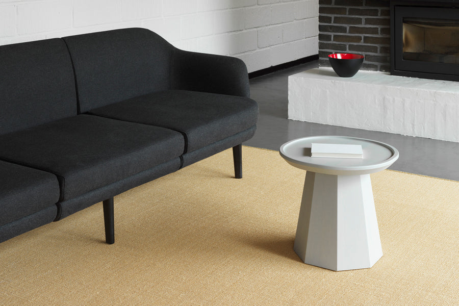 Pine Table by Normann Copenhagen, showing pine table in live shot.