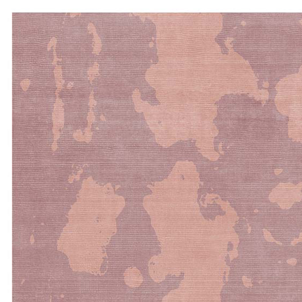 Pious Alvarinho PSO52 Rug by Second Studio, showing closeup view of pious alvarinho pso52 rug by second studio in dusty pink.