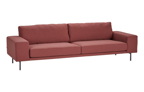 Piu Sofa by B&T - Red Nino Fabric.