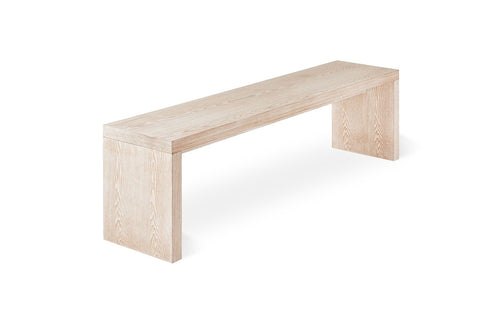 Plank Dining Bench by Gus Modern - White Wash.