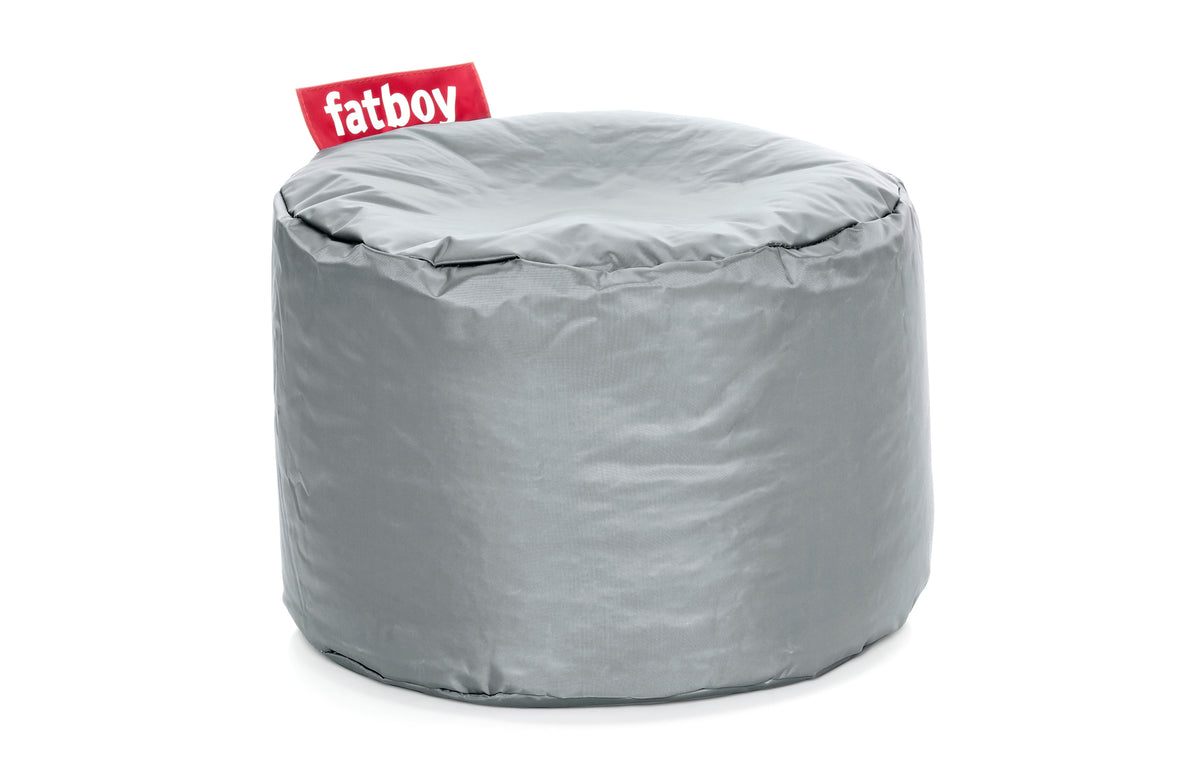 Point Pouf/Ottoman by Fatboy - Silver Nylon Fabric.
