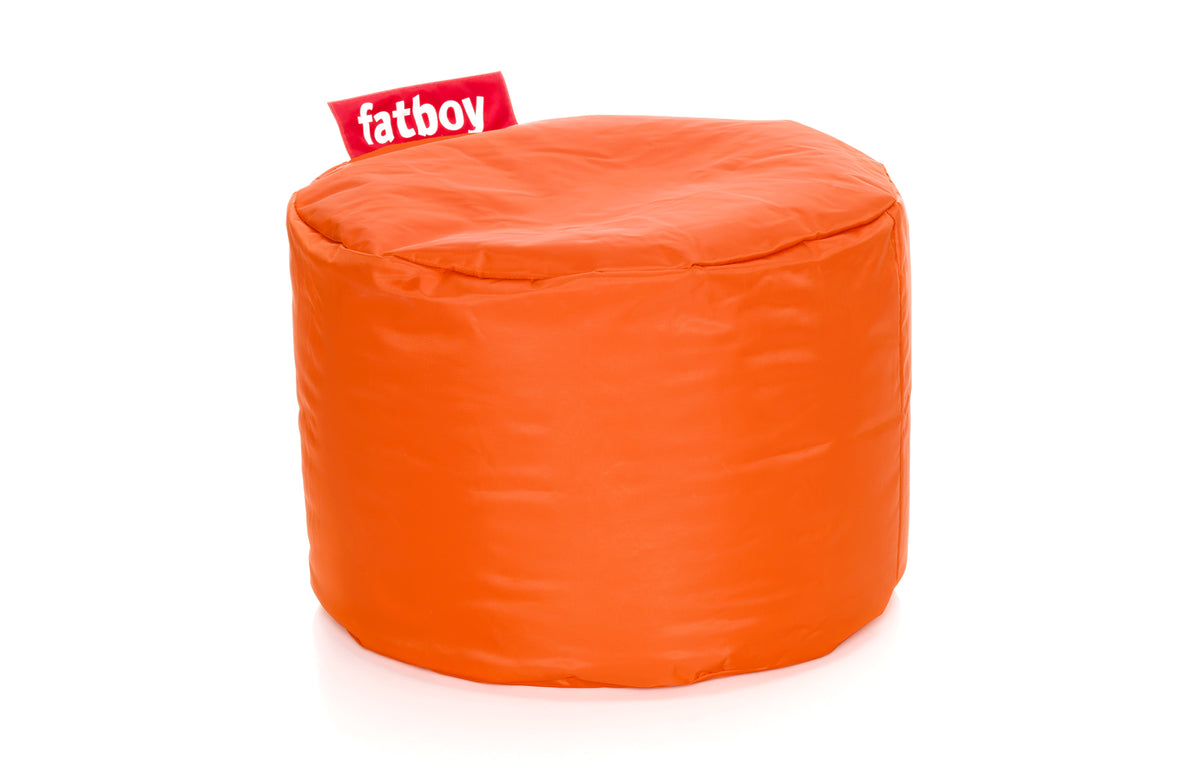 Point Pouf/Ottoman by Fatboy - Orange Nylon Fabric.