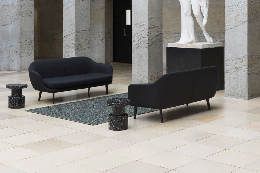 Polli Rug by Normann Copenhagen, showing polli rug in live shot.