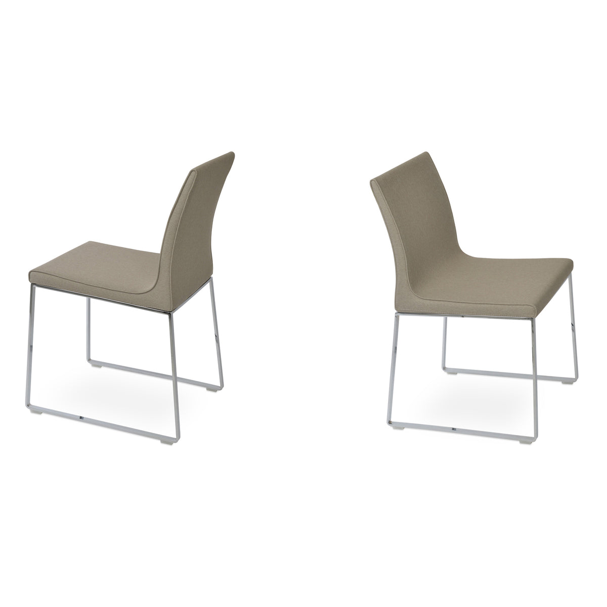 Polo Sled Chair by SohoConcept, showing two sled chairs together.