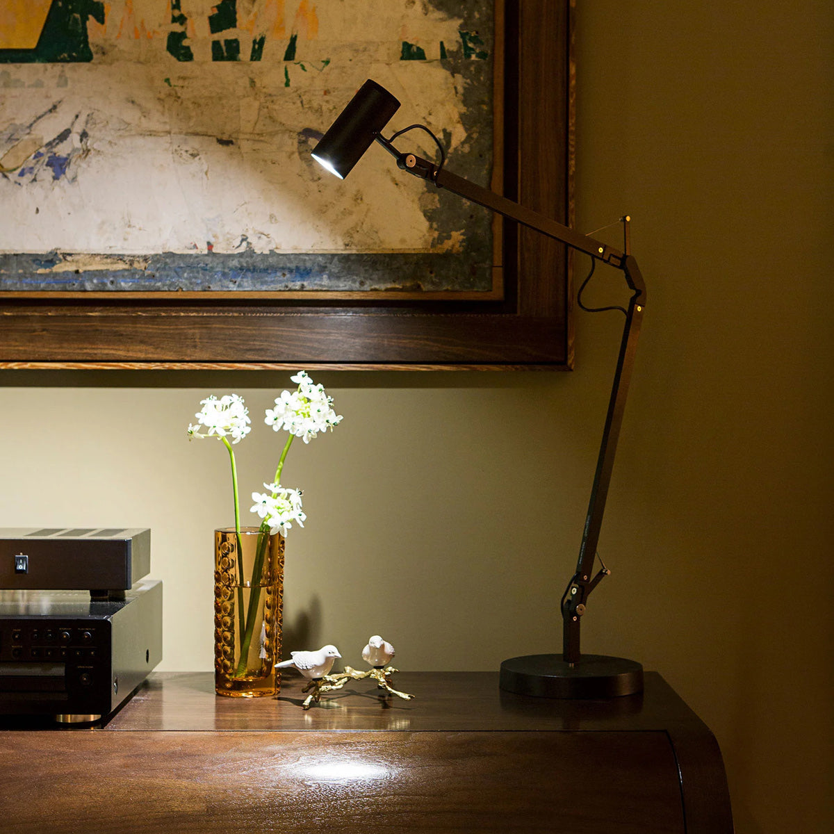 Polo Table Lamp by Marset, showing polo table lamp in live shot.