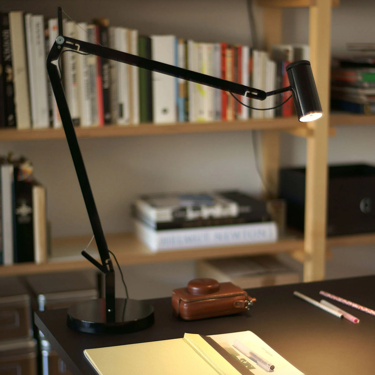 Polo Table Lamp by Marset, showing polo table lamp in live shot.