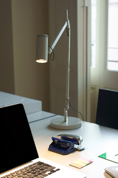 Polo Table Lamp by Marset, showing polo table lamp in live shot.