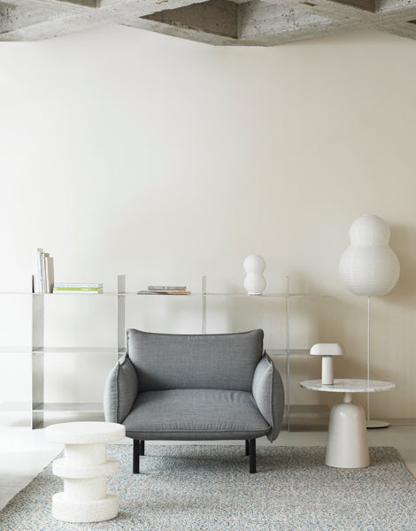 Porta Table Lamp by Normann Copenhagen, showing porta table lamp in live shot.