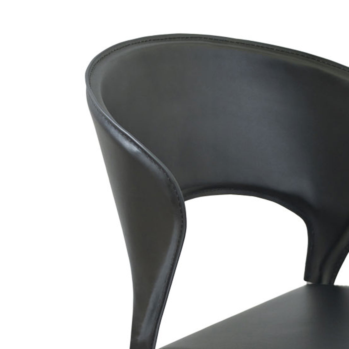 Prada Stackable Chair by SohoConcept, showing closeup view of stackable chair.