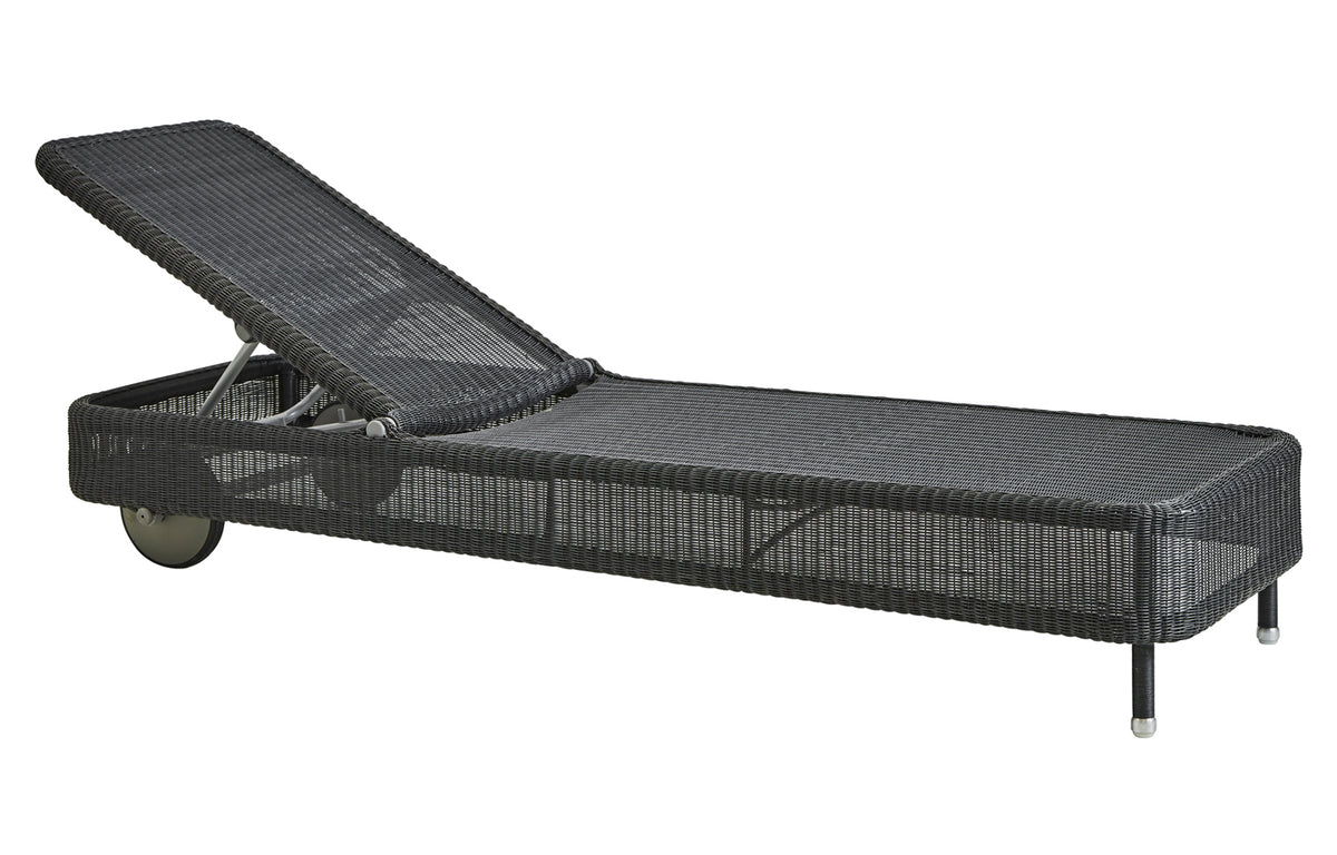 Presley Sunbed by Cane-Line - Graphite Fiber Weave, No Cushion Set.