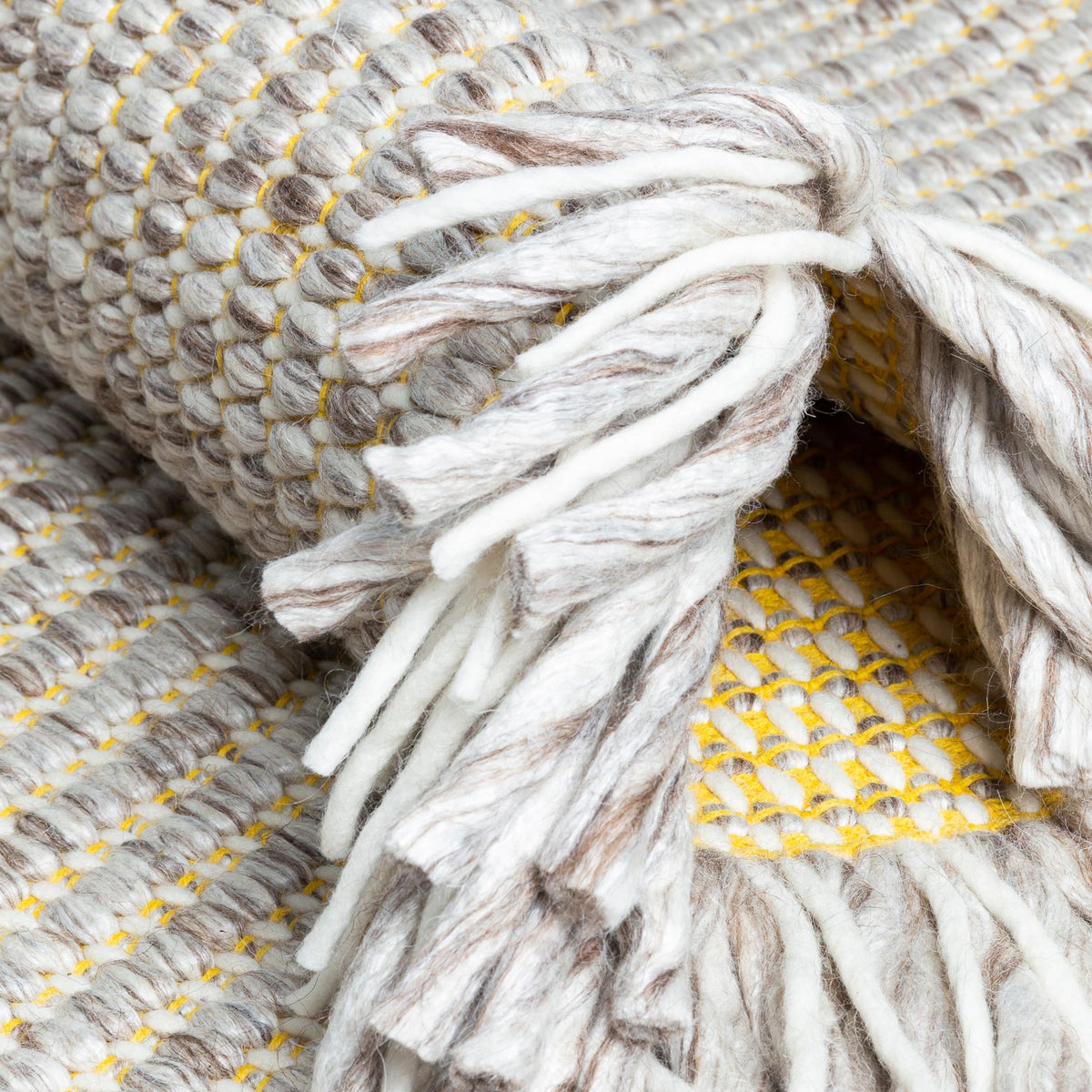 Primal 231.001.700 Hand Woven Rug by Ligne Pure, showing closeup view of primal hand woven rug.