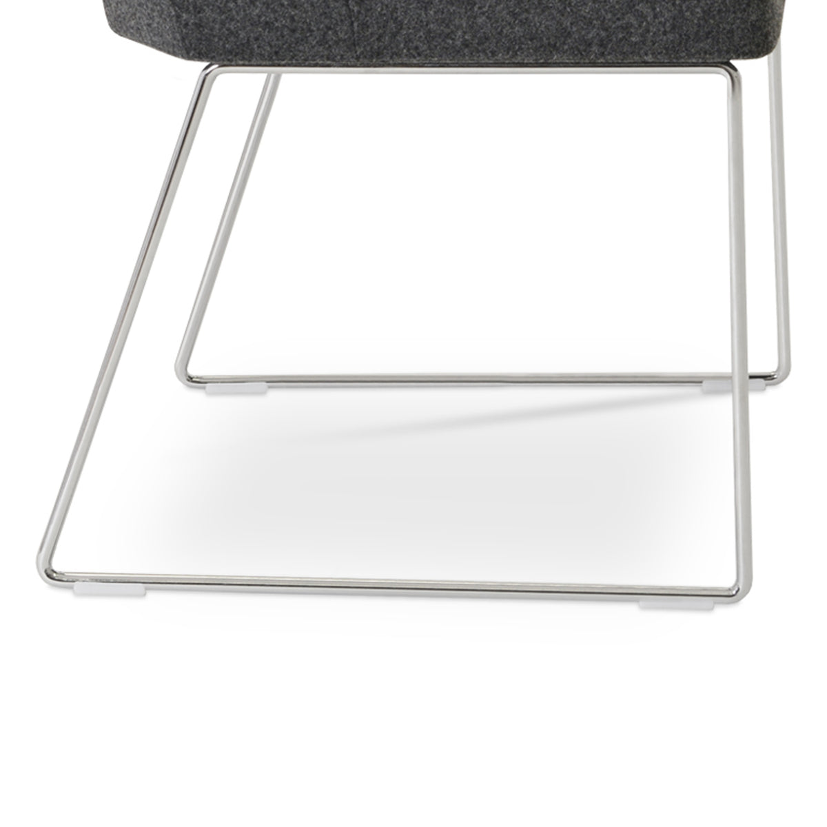 Prisma Sled Wire Chair by sohoConcept, showing closeup view of sled wire chair.