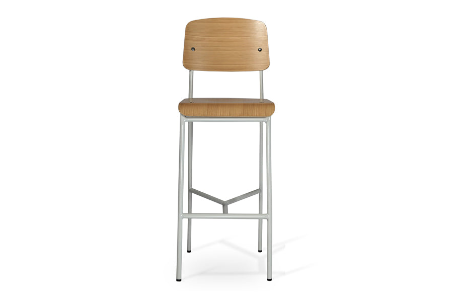 Coral Stool by SohoConcept, showing front view of bar stool.