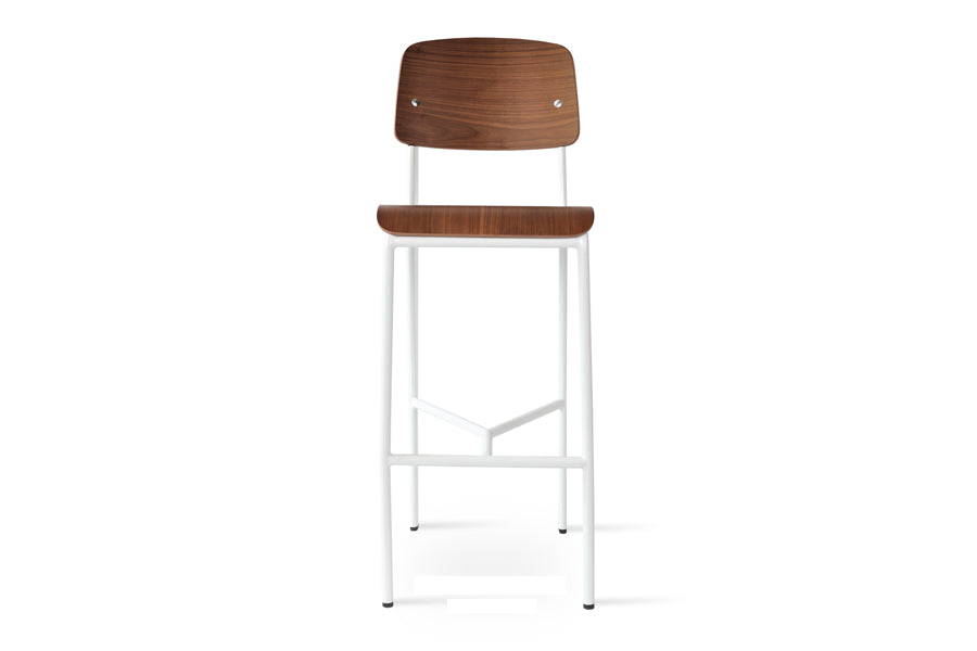 Coral Stool by SohoConcept, showing front view of bar stool.
