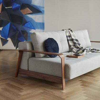 Ran D.E.L Sofa Bed by Innovation, showing ran d.e.l sofa bed in live shot.