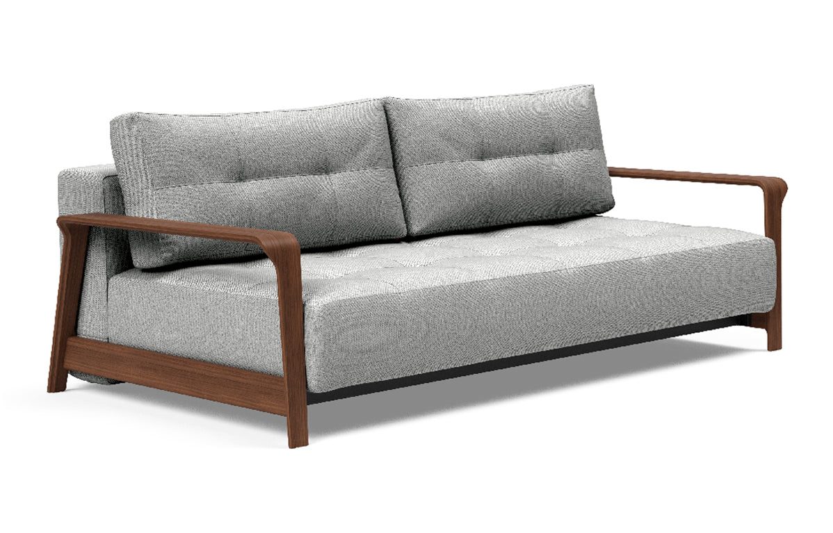 Ran D.E.L Sofa Bed by Innovation - 590 Micro Check Grey
