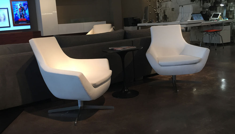 Rebecca 4 Star Armchair by SohoConcept, showing angle view of 4 star armchair in live shot.