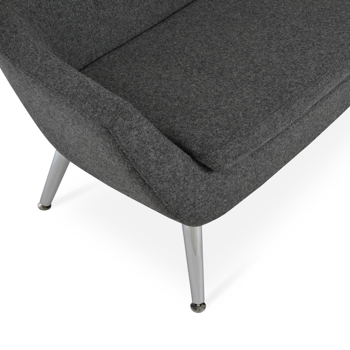Rebecca Metal Two Seater Sofa by SohoConcept, showing closeup view of metal two seater sofa.