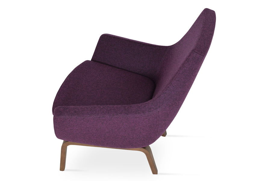 Rebecca Plywood Arm by SohoConcept, showing back angle view of plywood arm chair.