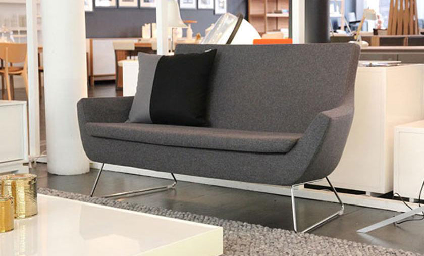 Rebecca Two Seater Sofa by sohoConcept, live shoot of the sofa.