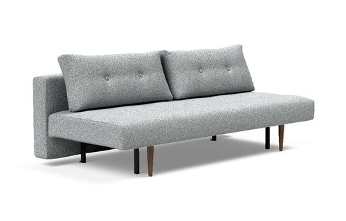 Recast Plus Sofa Bed Dark Styletto by Innovation - 538 Melange Light Grey.