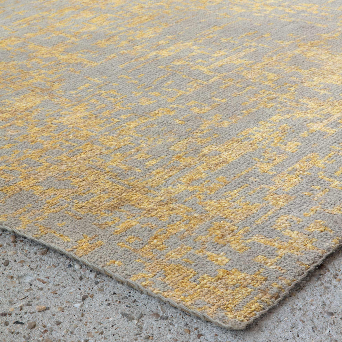 Reflect Hand Knotted Rug by Ligne Pure, showing closeup view of reflect hand knotted rug.
