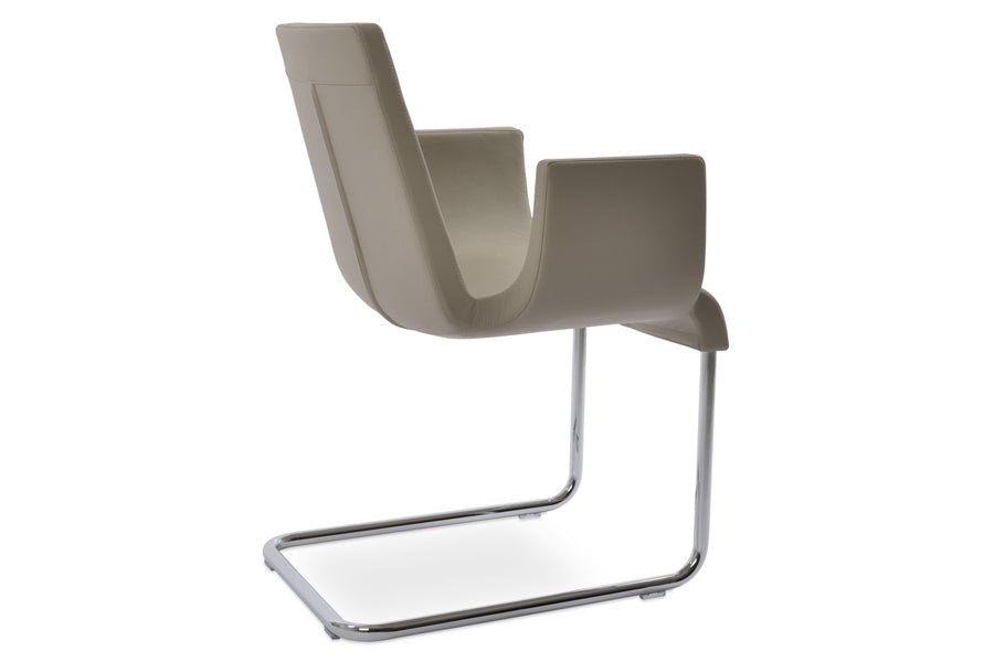Reis Arm Chair by SohoConcept, showing back angle view of arm chair.