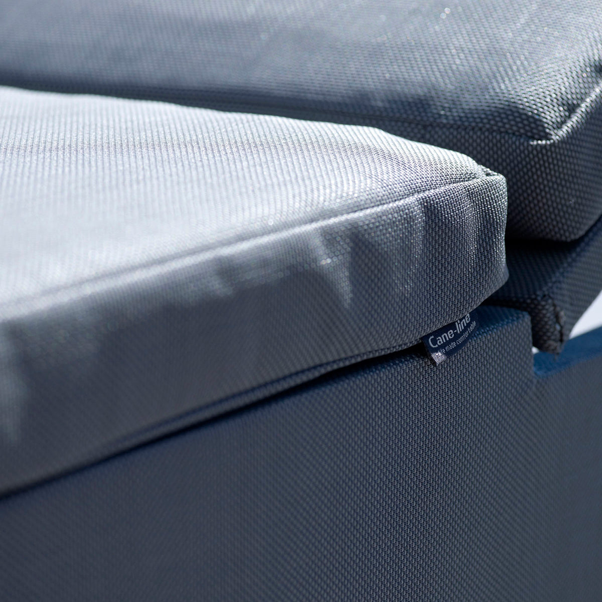 Rest Sunbed by Cane-Line, showing closeup view of rest sunbed in live shot.