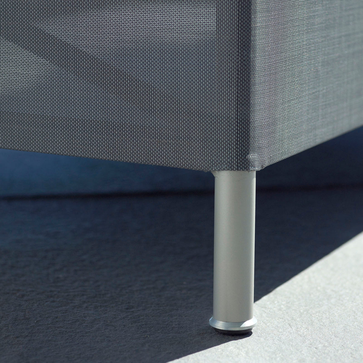 Rest Sunbed by Cane-Line, showing closeup view of rest sunbed in live shot.