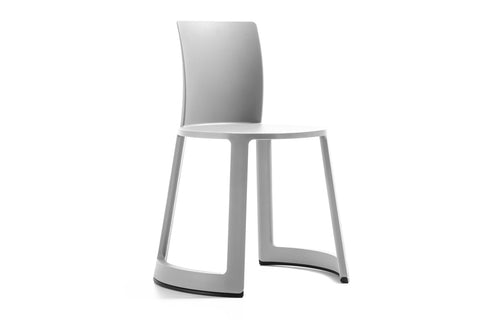 Revo Chair by Toou - Without Writing Tablet, No Seat Pad, Eco Light Gray.