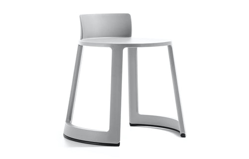 Revo Low Stool by Toou - Without Writing Tablet, Eco Light Gray, No Seat Pad.