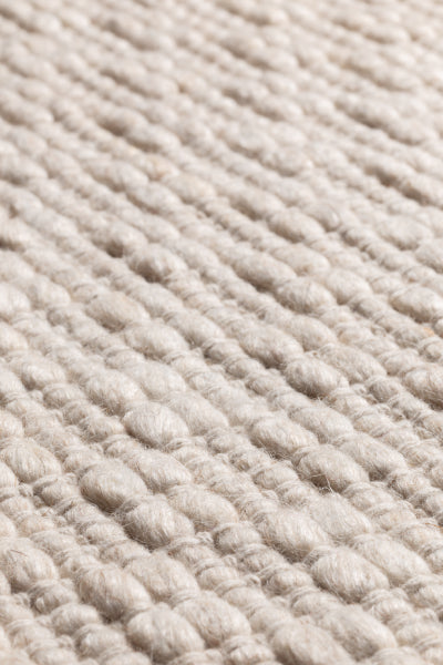 Rhythm Hand Woven Rug by Ligne Pure, showing closeup view of rhythm hand woven rug.