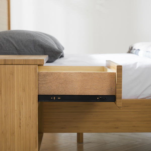 Ria Bedroom Collection by Greenington, showing closeup view of ria bedroom collection in live shot.