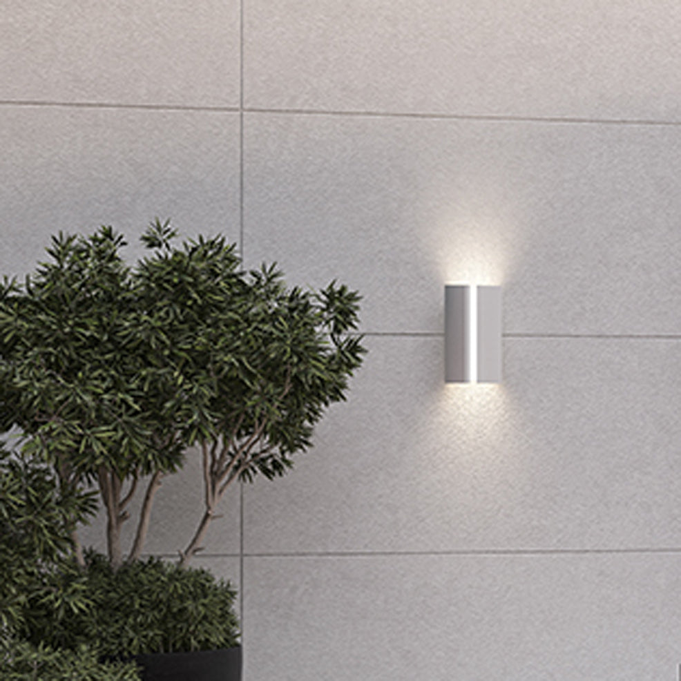 Rima Outdoor LED Sconce by Cerno, showing rima outdoor led sconce in live shot.
