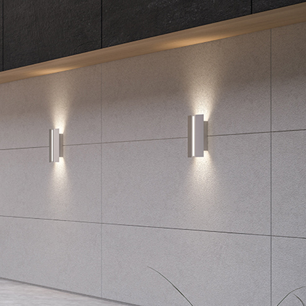 Rima Outdoor LED Sconce by Cerno, showing rima outdoor led sconces in live shot.