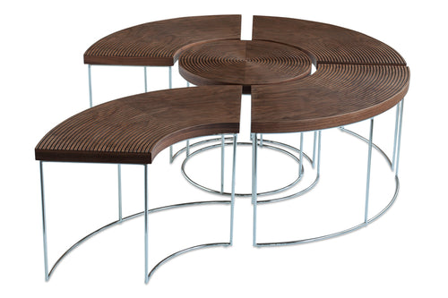 Ripples Coffee Table by SohoConcept, showing open view of coffee table.