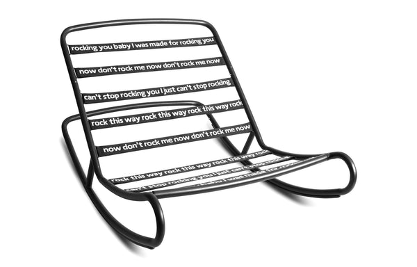 Rock 'n Roll Rocker Base for Bean Bags by Fatboy - Black Galvanized & Powder Coated Metal.