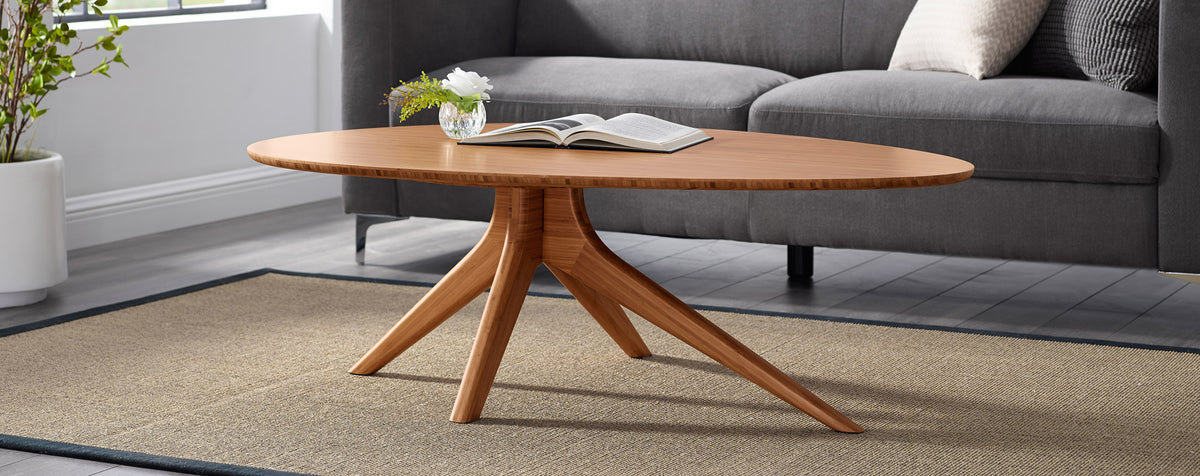 Rosemary Coffee Table by Greenington, showing rosemary coffee table in live shot.