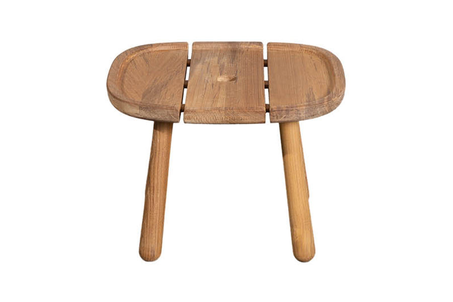 Royal Coffee Table by Cane-Line, showing front view of royal coffee table in square/teak.