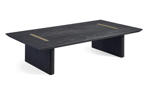 Rozelle Rectangular Coffee Table by Harbour - Brown Oak Wood.