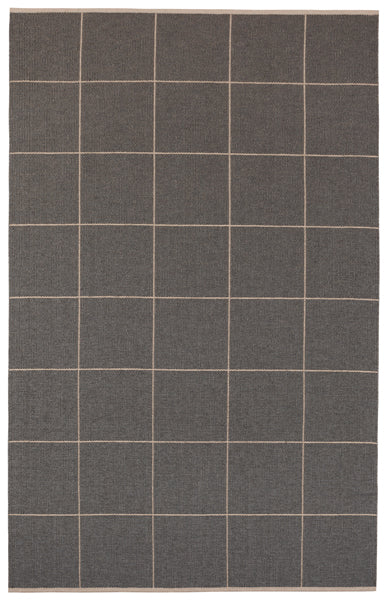 Ruth Woven Plastic Rug by Brita, showing back view of ruth woven plastic rug in stone ruth woven rug.