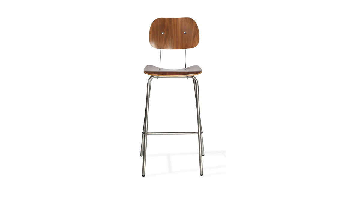 Saba Bar Stool by SohoConcept, showing front view of bar stool.