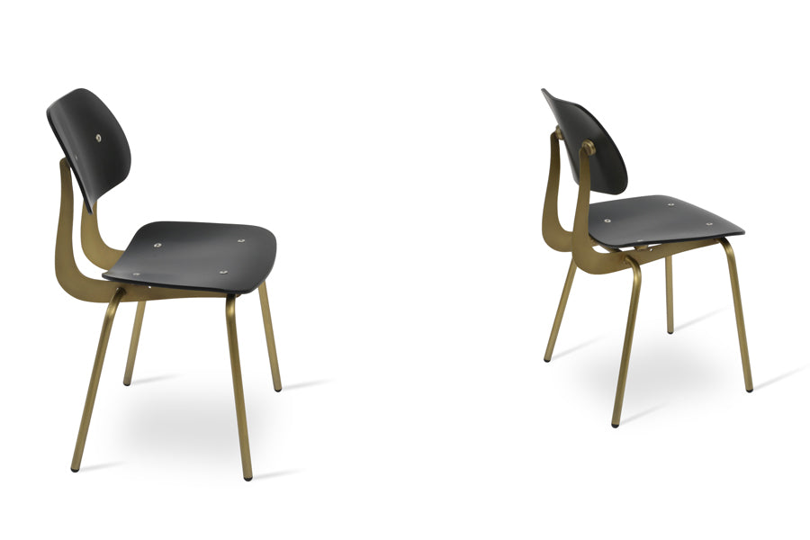 Saba Chair by SohoConcept, showing two dining chairs together.