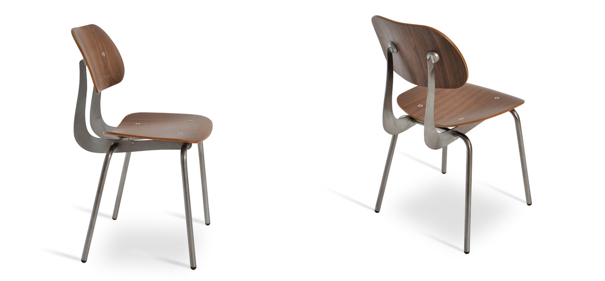 Saba Chair by SohoConcept, showing two dining chairs together.