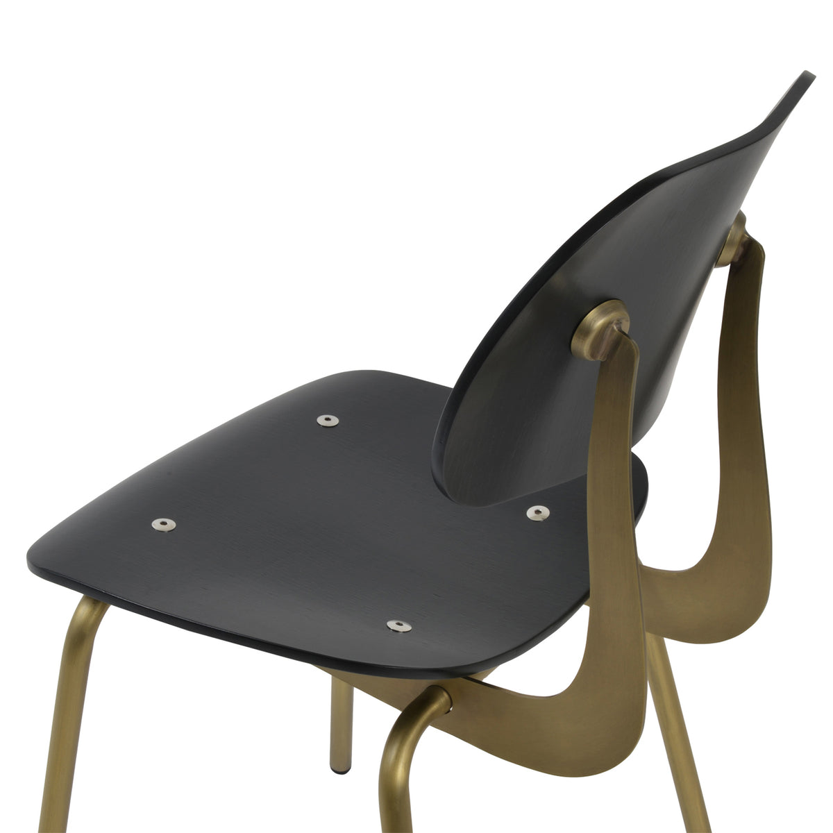 Saba Chair by SohoConcept, showing closeup view of dining chair.